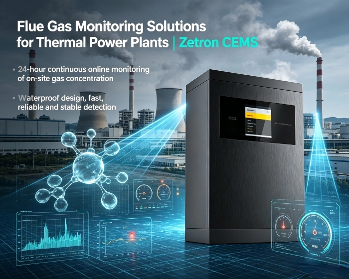 Soluções de monitoramento de gases de combustão para usinas termelétricas | Zetron CEMS desde monitoramento de processos até conformidade de emissões de fim de tubo
