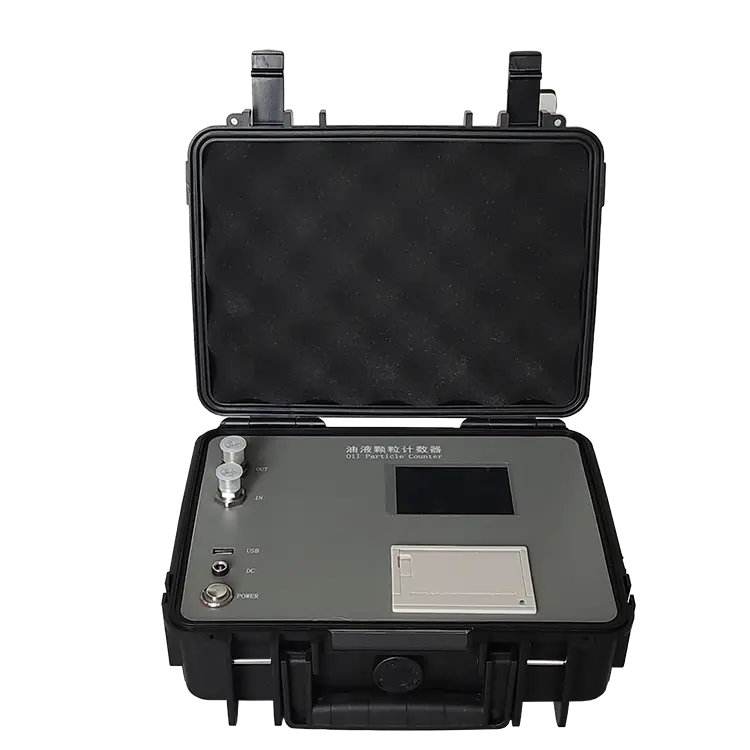 Monitor móvel de limpeza de óleo